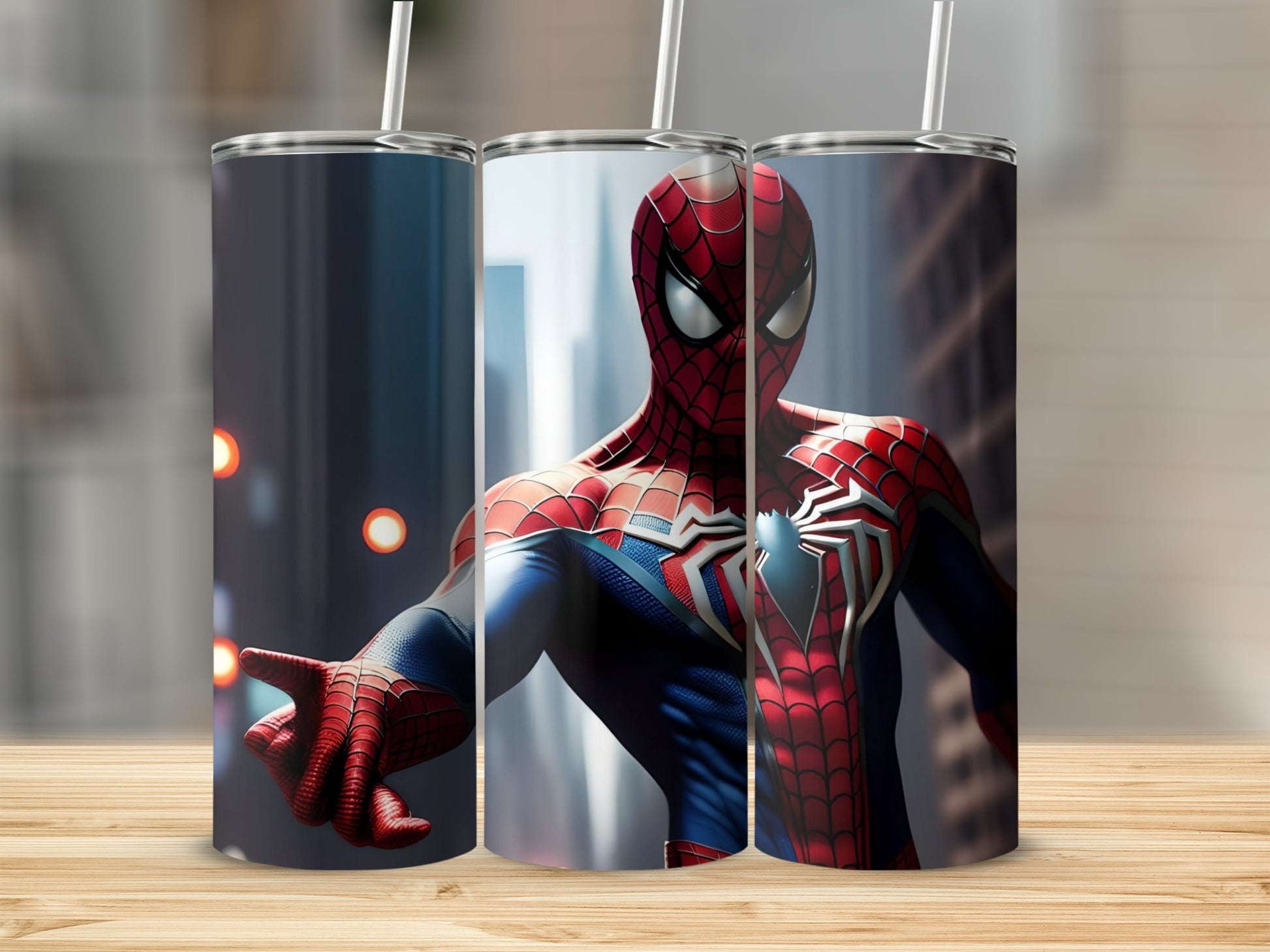 Spider-Man Tumbler with Straw and Lid Travel Cup