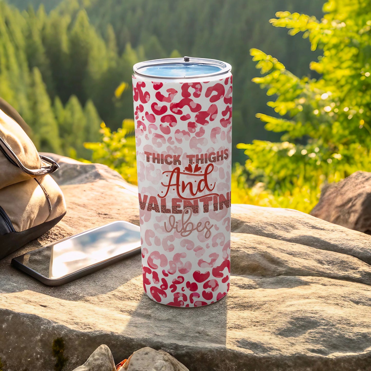Thick Thighs And Valentine Vibes Tumbler Product