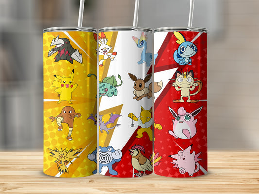 Cute and Colorful Cartoon Character Tumbler