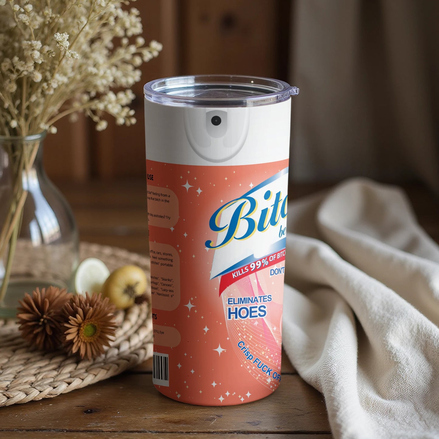 Funny Offensive Travel Tumbler for Adults Flask