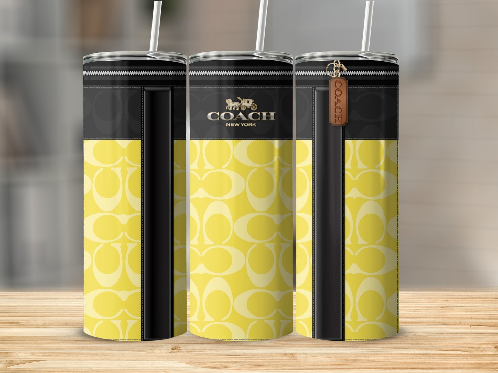 Coach New York Designer Style Travel Mug Cup