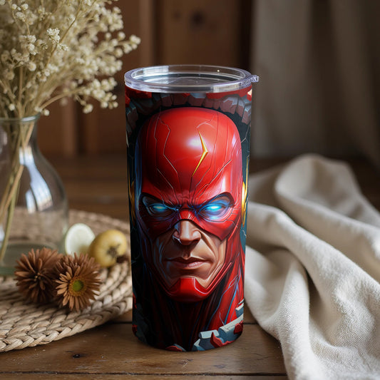 Intense Superhero Face Design Insulated Tumbler