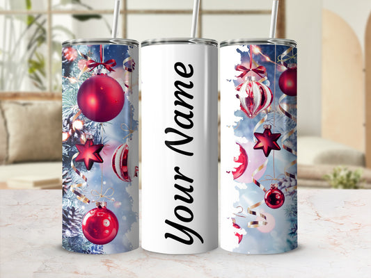 Personalized Christmas Ornaments Tumbler Cup