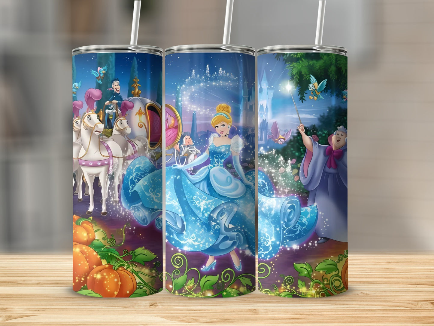 Enchanting Cinderella Design Tumbler for All Ages