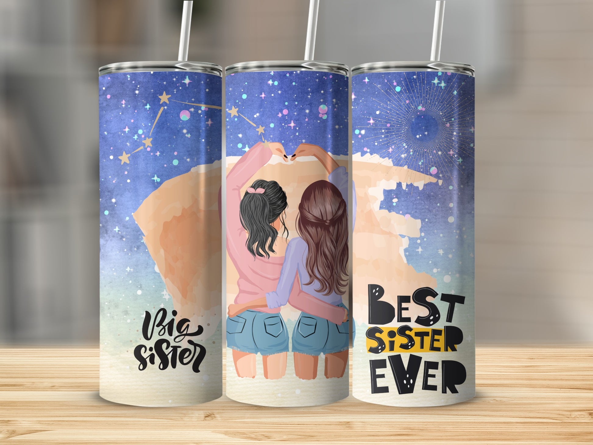Big Sister Best Sister Ever Tumbler