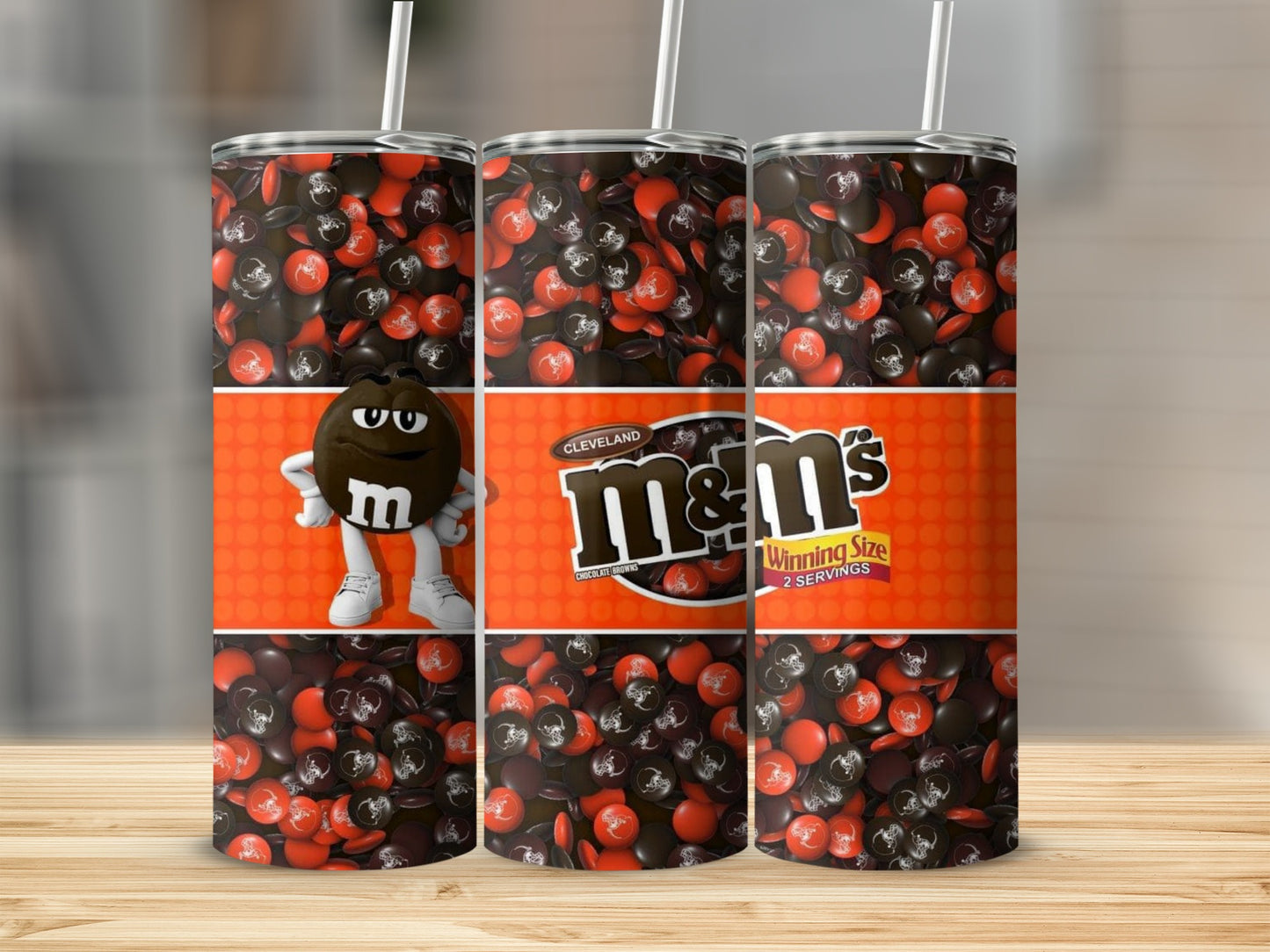 Cleveland Browns M&Ms Winning Size 2 Servings Tumblers