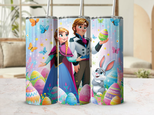 Anna Kristoff Easter Bunny Egg Colorful Butterflies Tumbler product type
