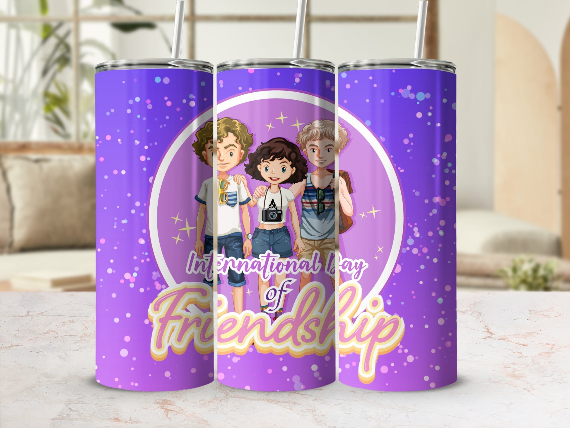 International Day of Friendship Themed Tumbler