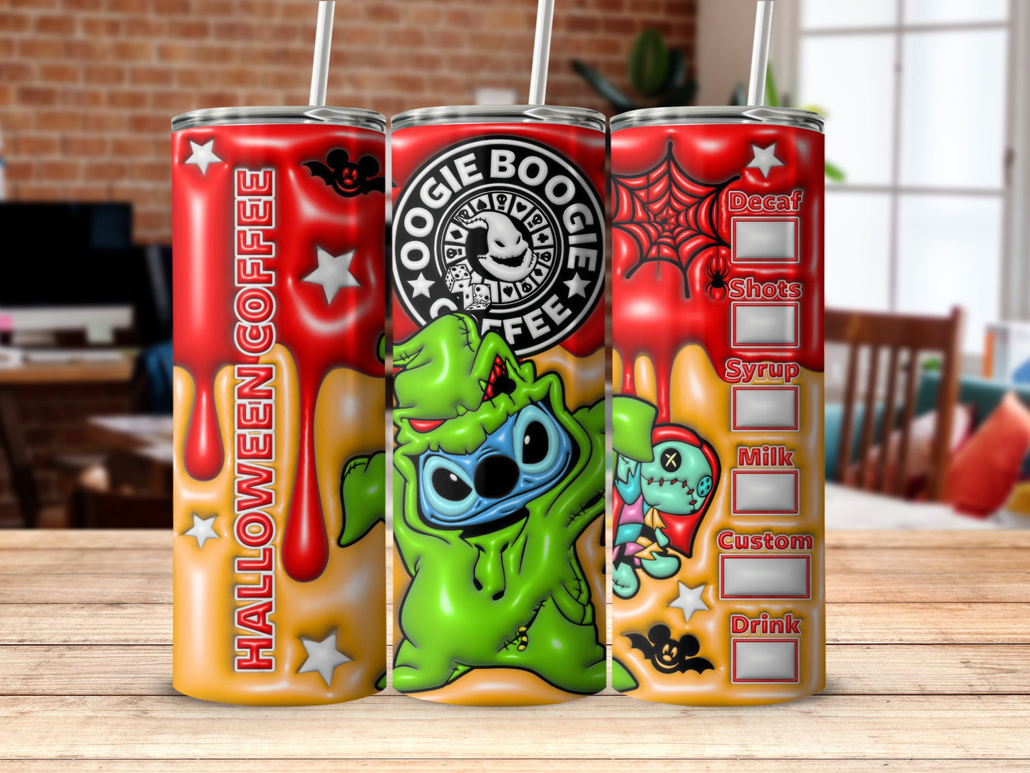 Fun Halloween Coffee Theme Boogie Boogie Tumbler