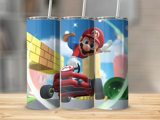Exciting Character-Themed Tumbler with Racing Design