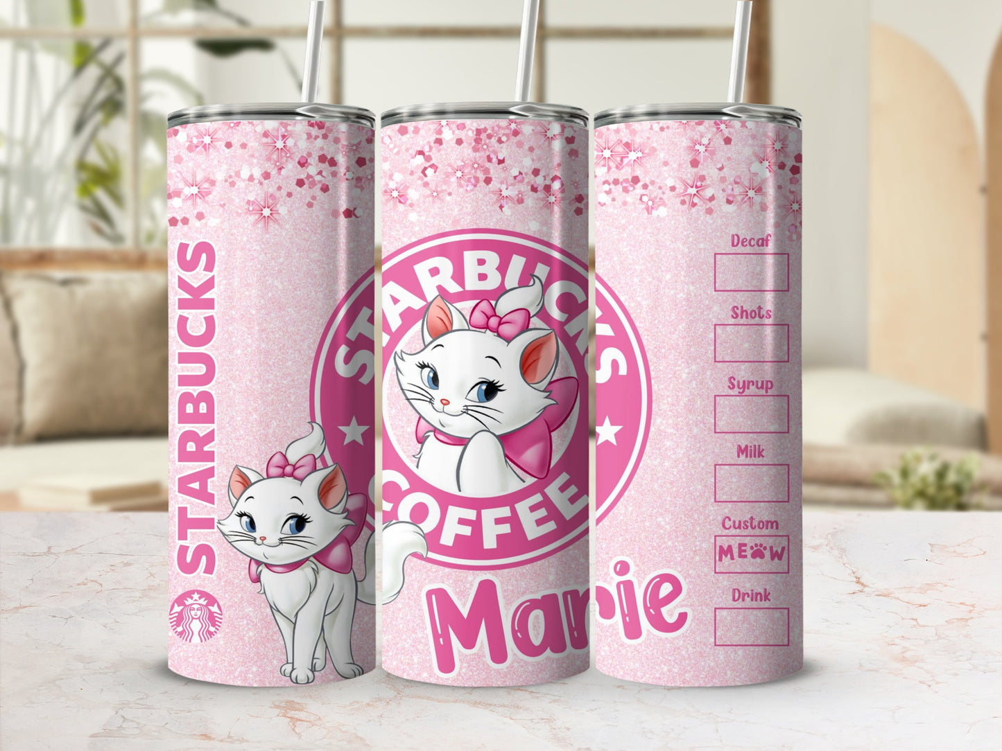 Starbucks Marie Cute Cat Themed Tumbler for Coffee Lovers
