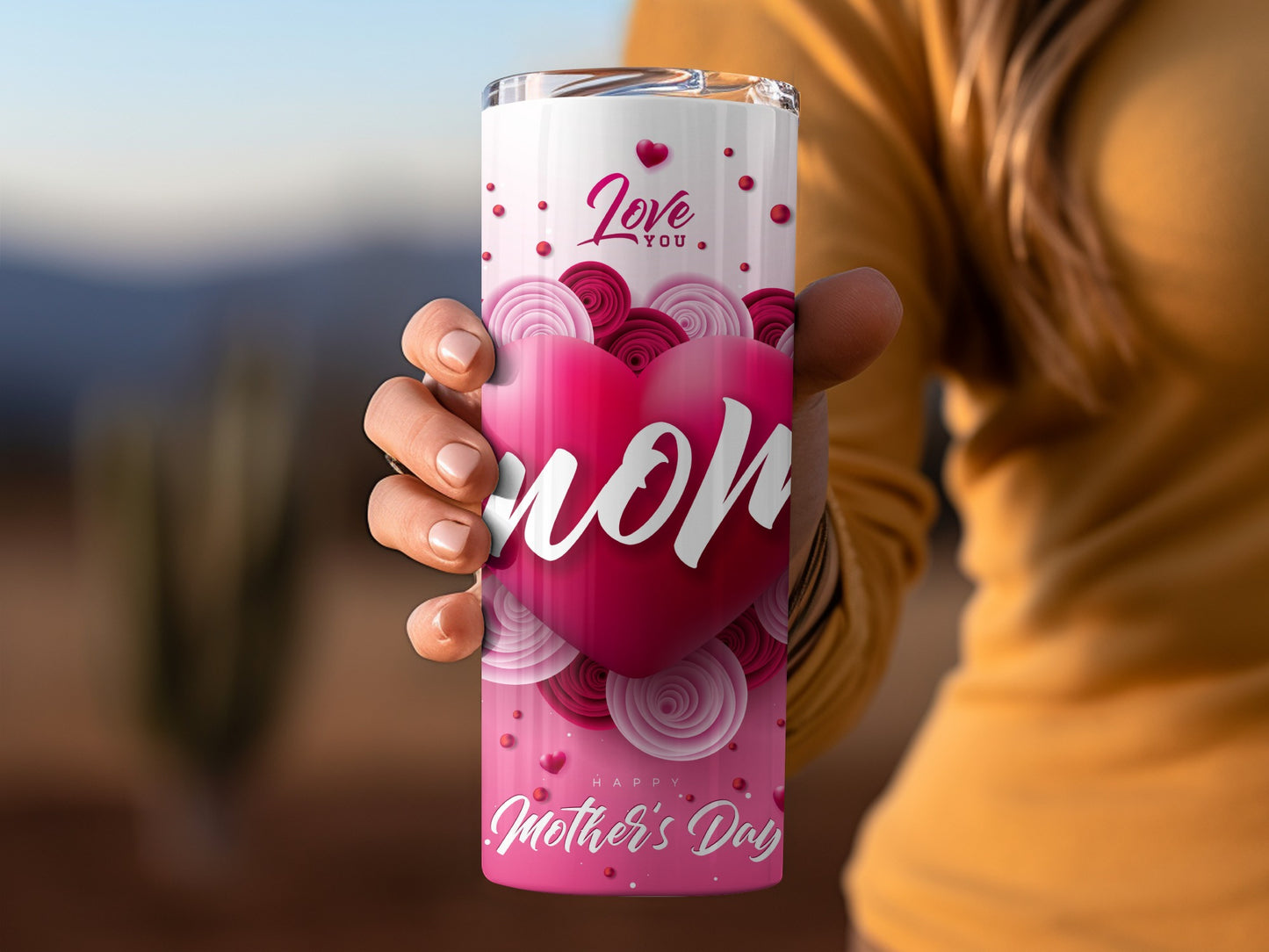 Love You Mom Happy Mother's Day Tumbler Product