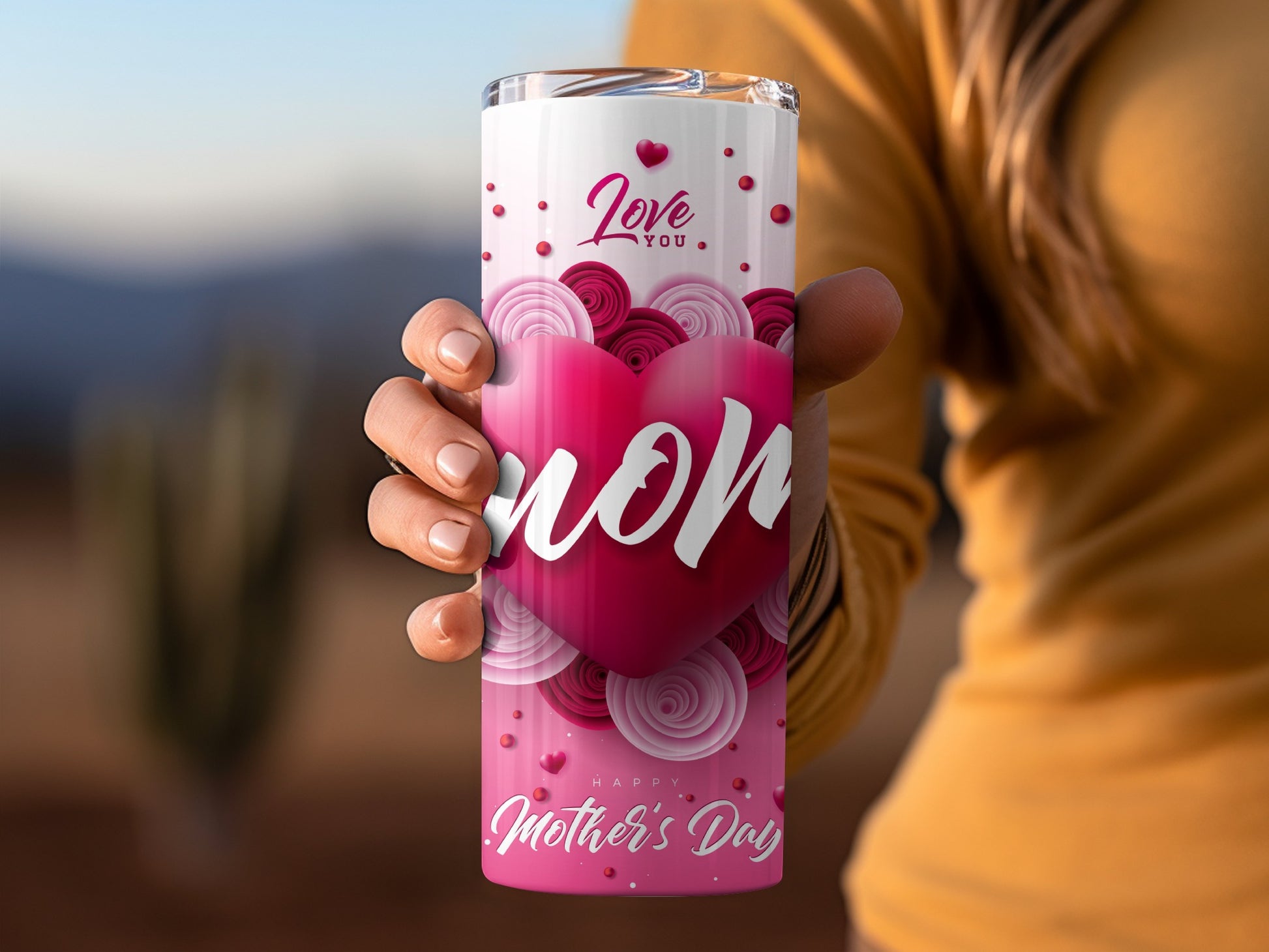 Love You Mom Happy Mother's Day Tumbler Product