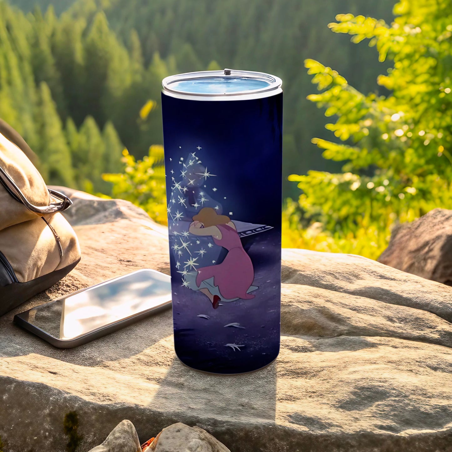 Cinderella Fairy Tale Magic Design Travel Tumbler