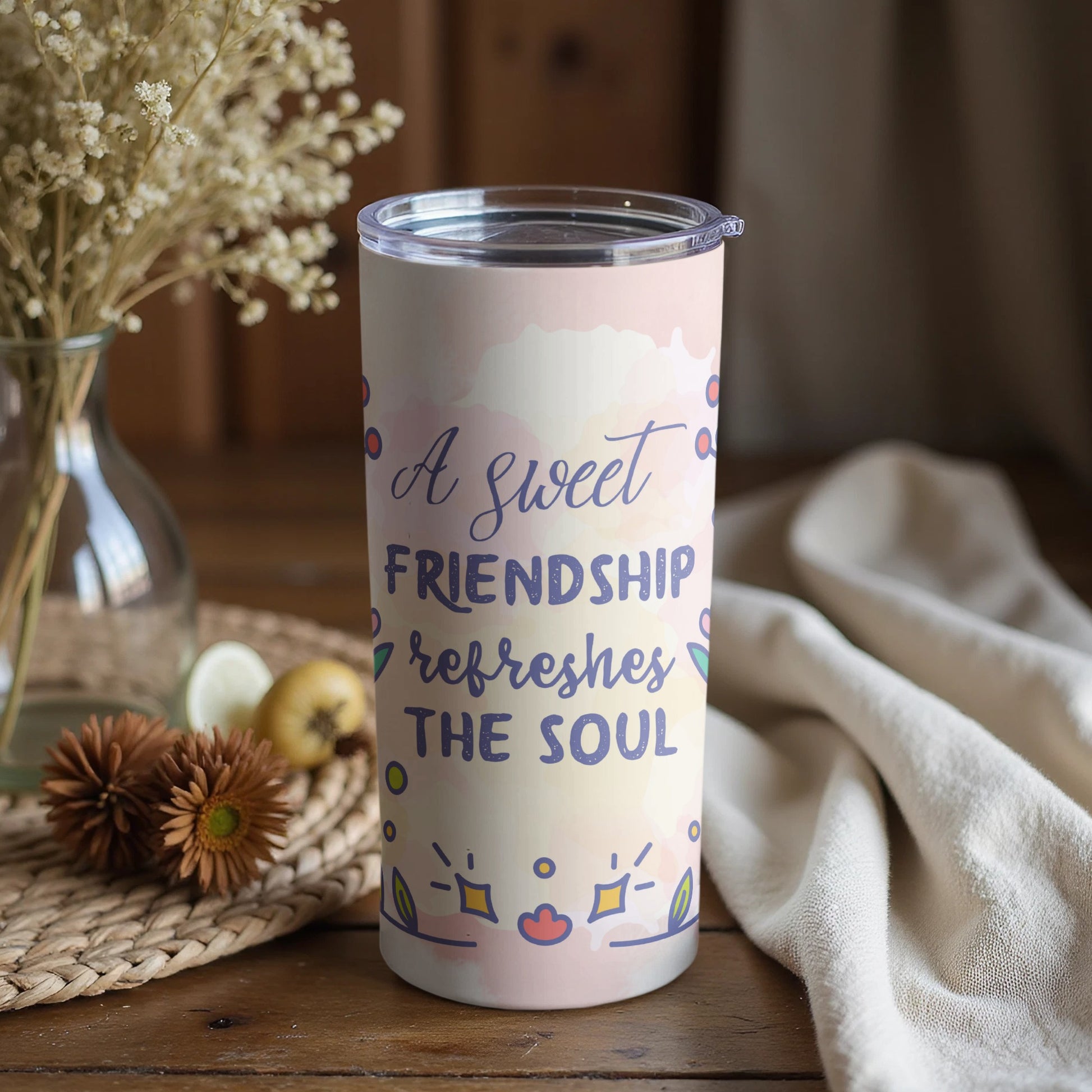 A Sweet Friendship Refreshes The Soul Tumbler Product