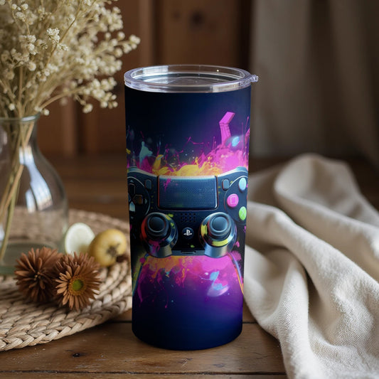 Colorful Gaming Controller Design Tumbler