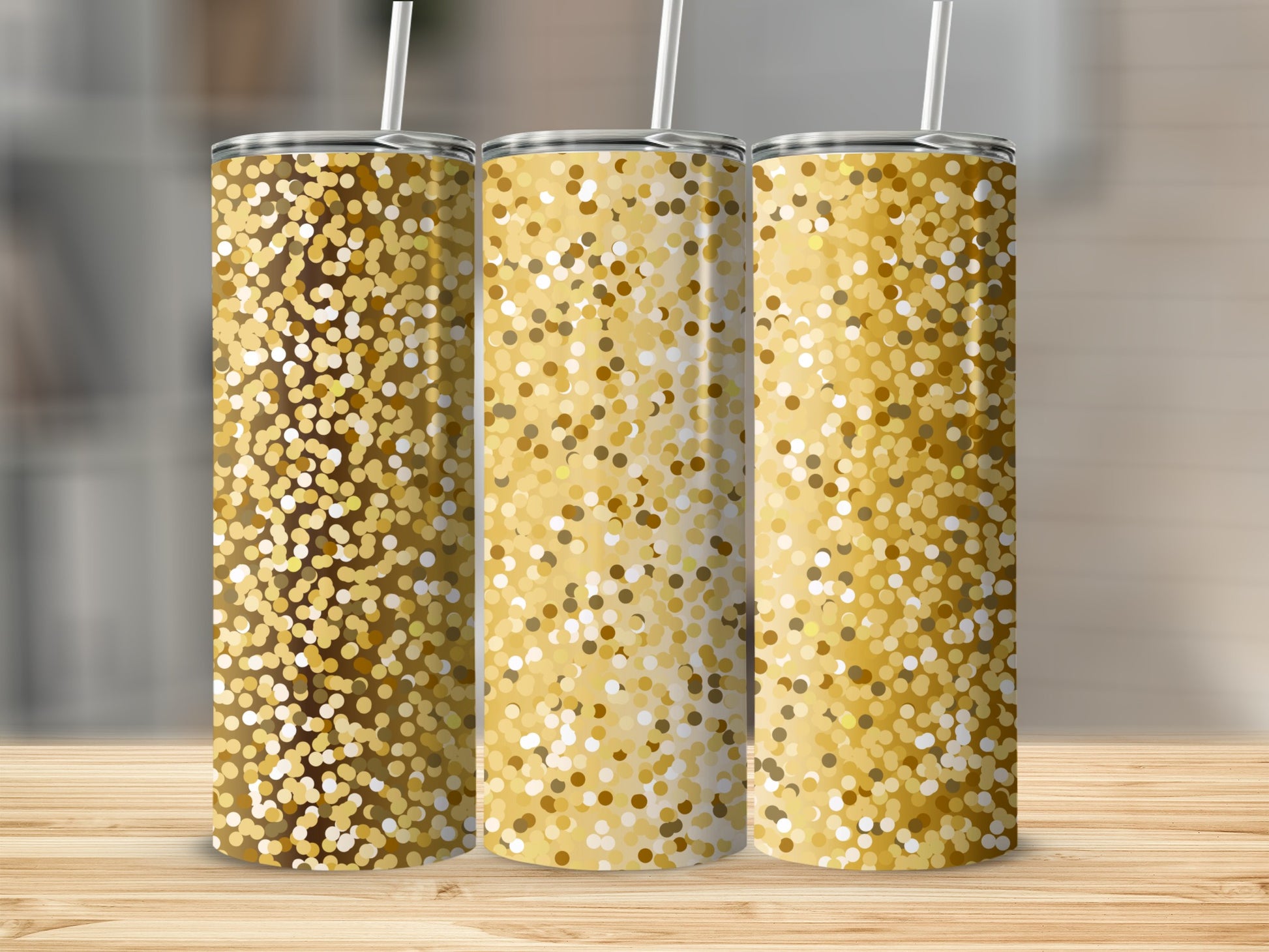 Sparkling Confetti Patterned Tumblers for Any Occasion