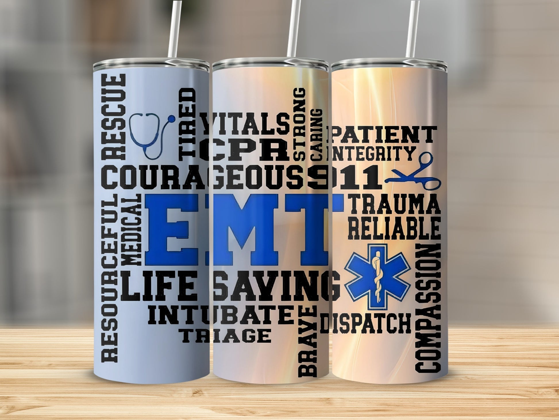 EMT Themed Inspirational Quotes Tumbler