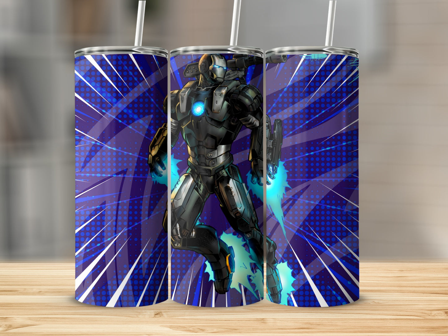 Futuristic Robot Hero Design Drinkware Product