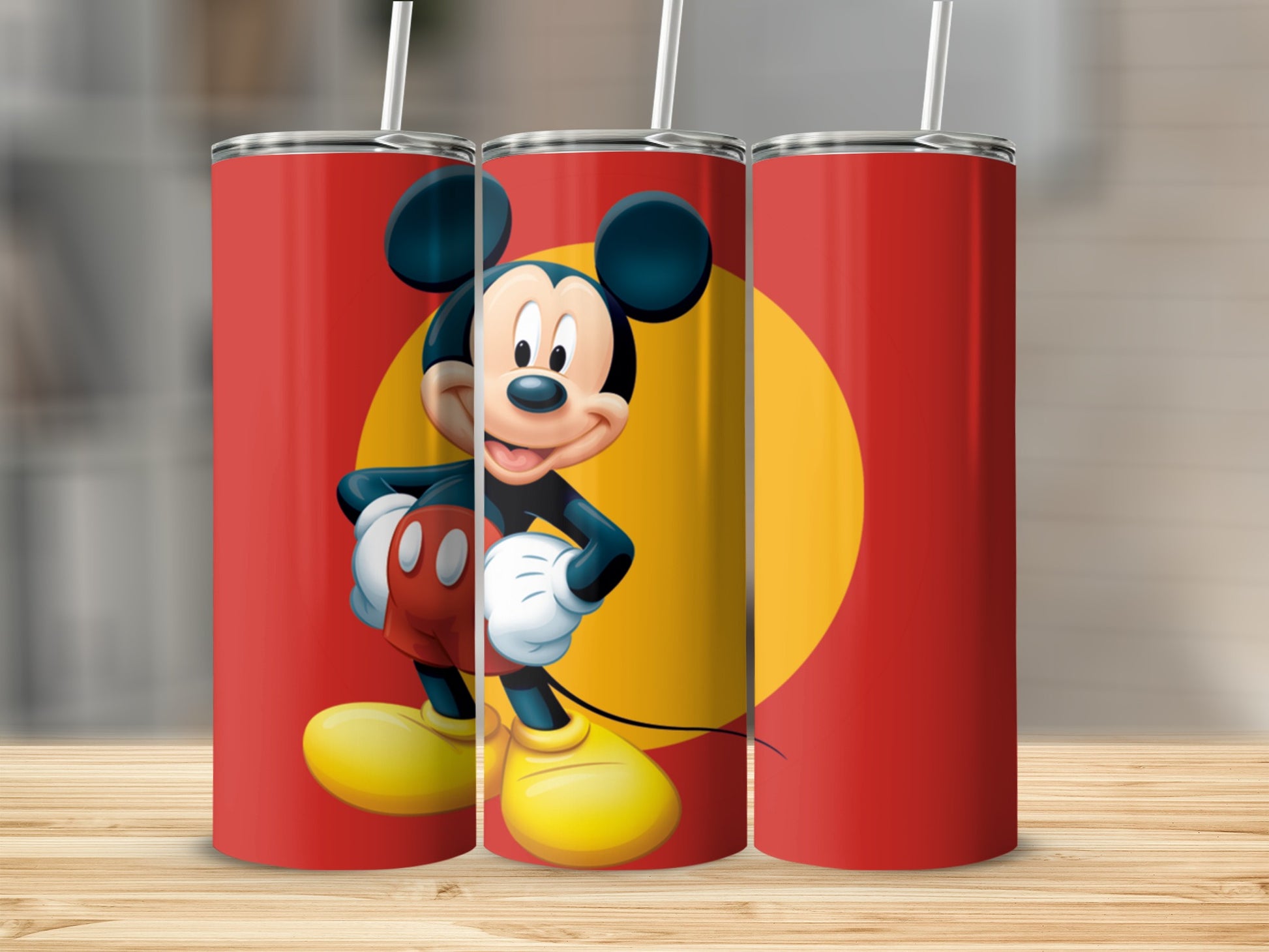 Classic Mickey Mouse Design Red Tumbler Product