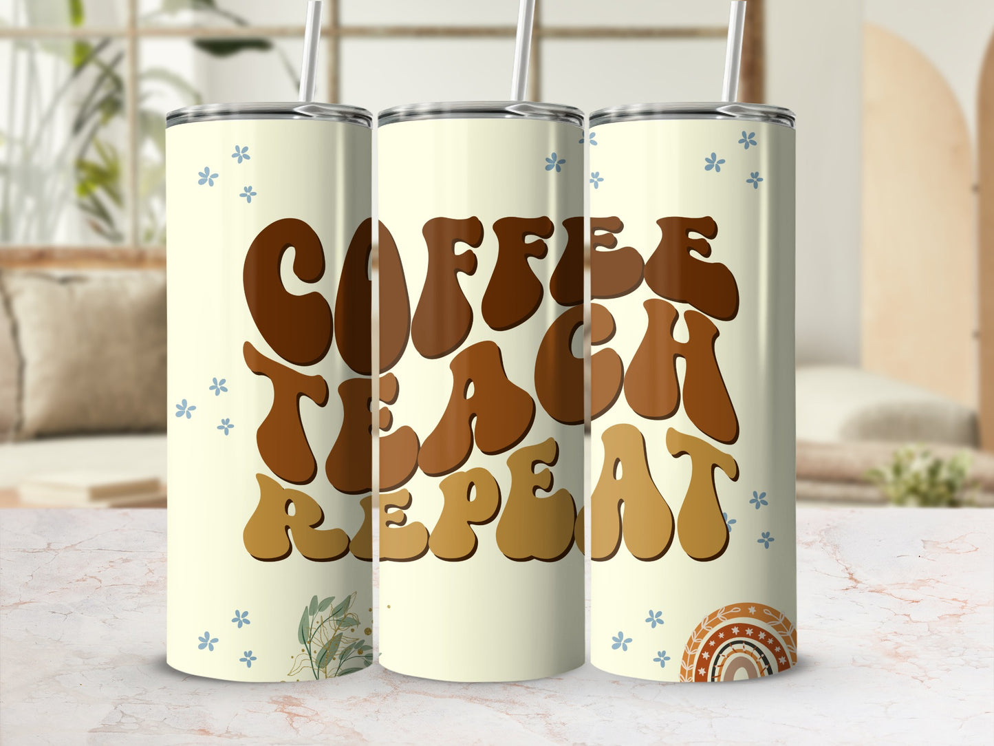 Coffee Teach Repeat Tall Drinkware Multipack