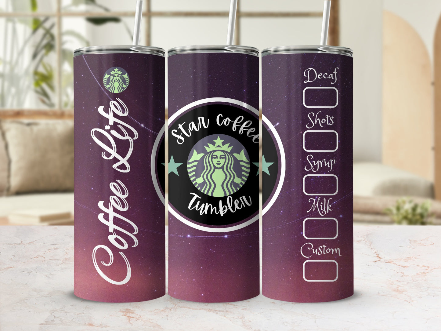 Stan Coffee Life Custom Checklist Tumbler Product