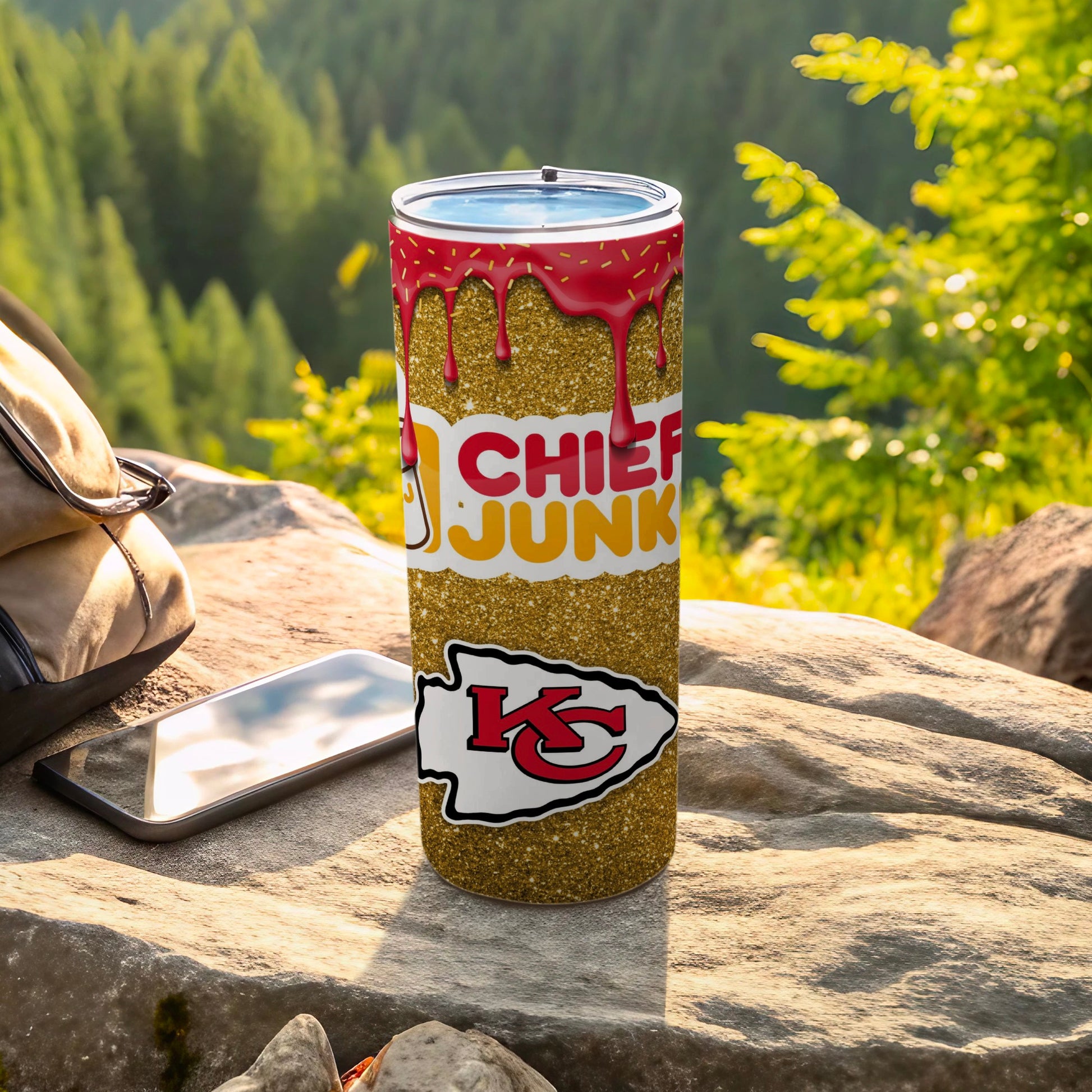 Chief Junk and KC Chiefs Design Tumbler
