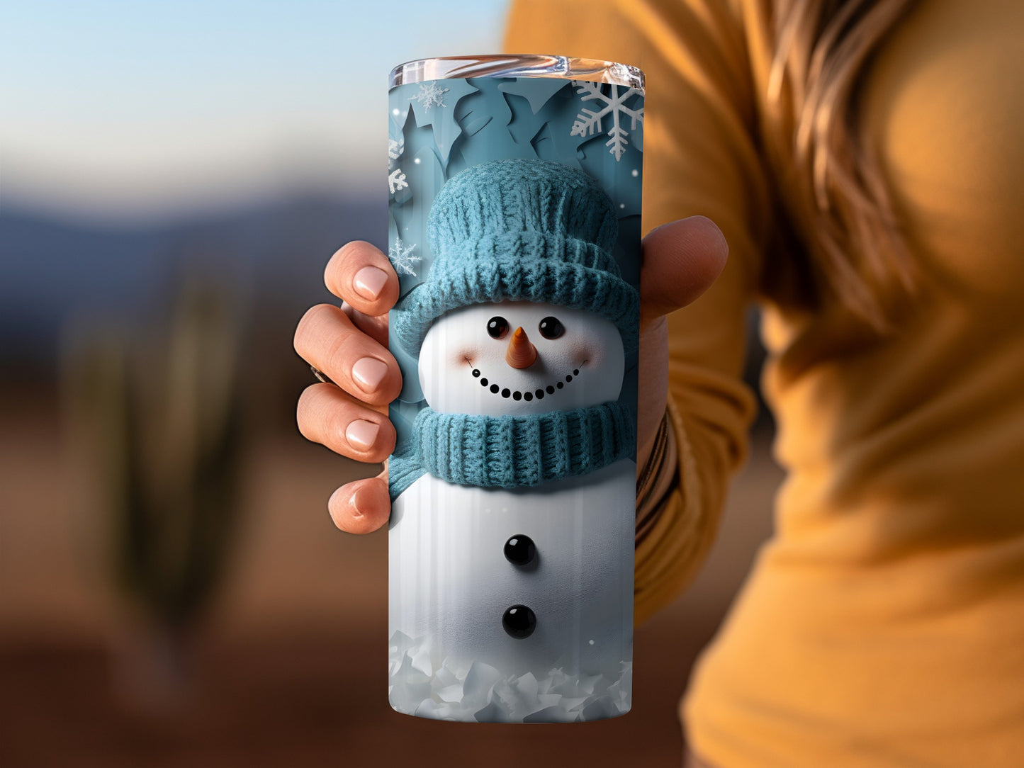 Frosty Snowman Insulated Tumbler for Winter Delight