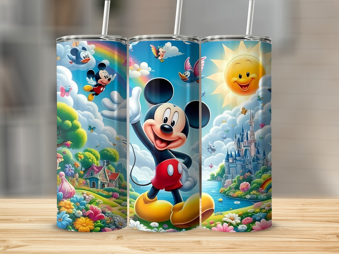 Colorful Cartoon Character Fantasy Scene Drinkware