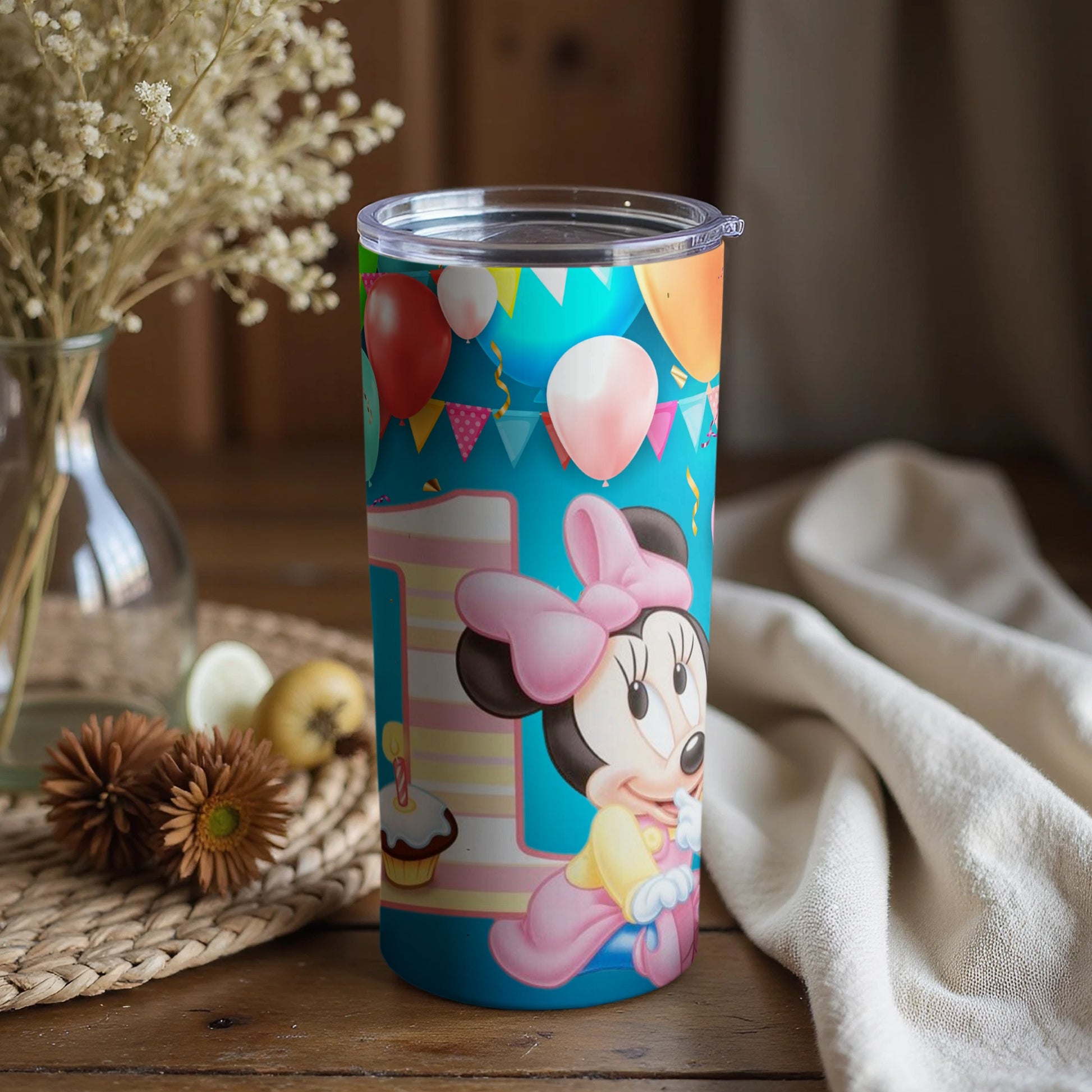 Minnie Mouse Birthday Party Colorful Decoration Tumbler