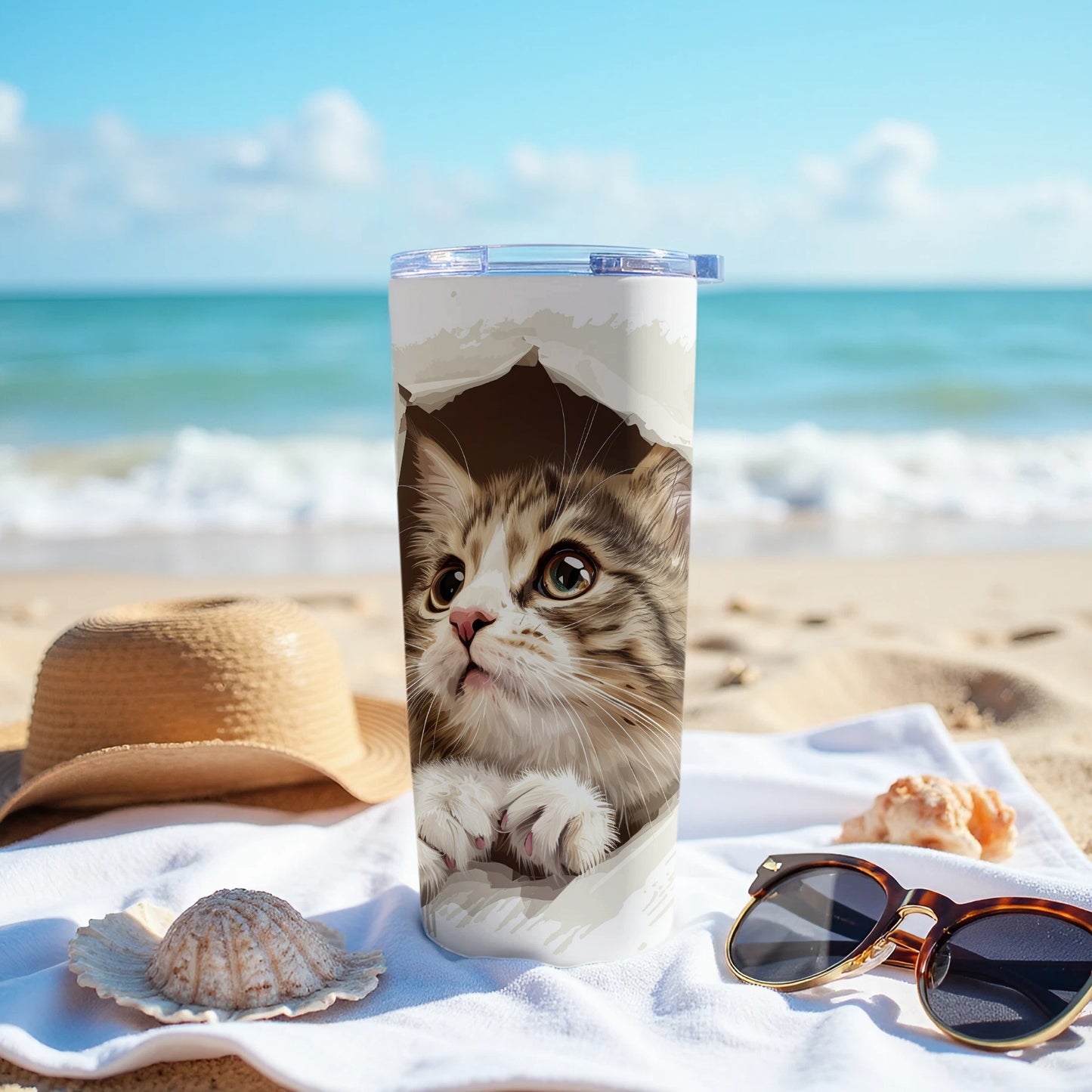 Adorable Kitten Peek Out Torn Paper Design Tumbler product type
Kitten
Cat
Cute
Adorable
Pet
Animal
Tabby
Feline
Peek
Torn paper
Ripped paper
Design
Art
Illustration
Drinkware
Tumbler
Travel mug
Gift idea
Cat lover
Unique design