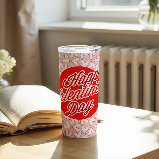 Happy Valentine's Day Heart Pattern Mug