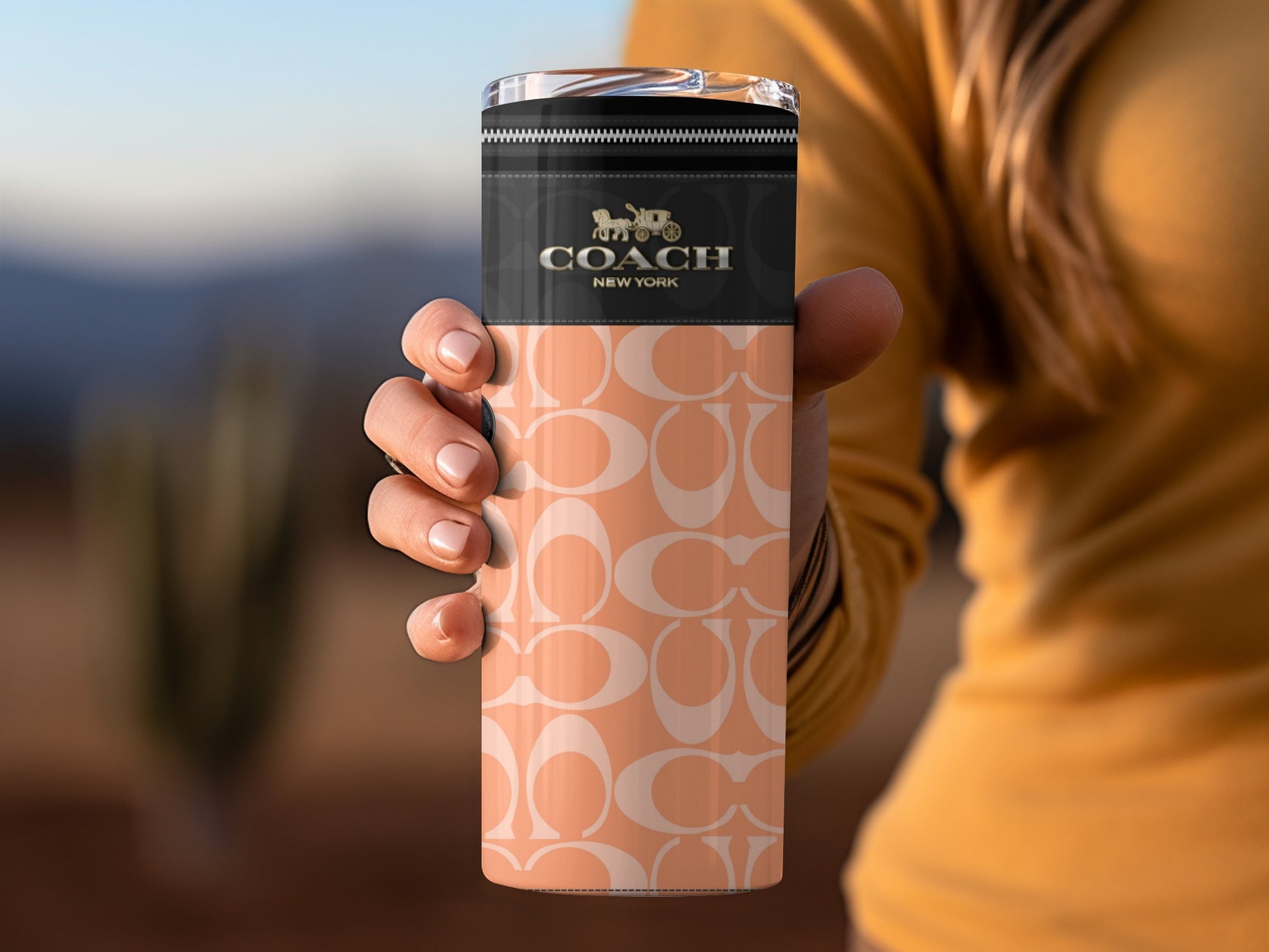 Stylish Coach New York Insulated Travel Tumbler