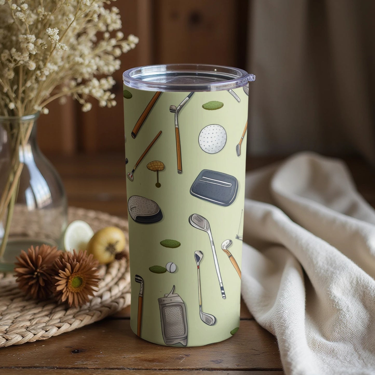 Unique Sports Enthusiast Golf Accessories Tumbler