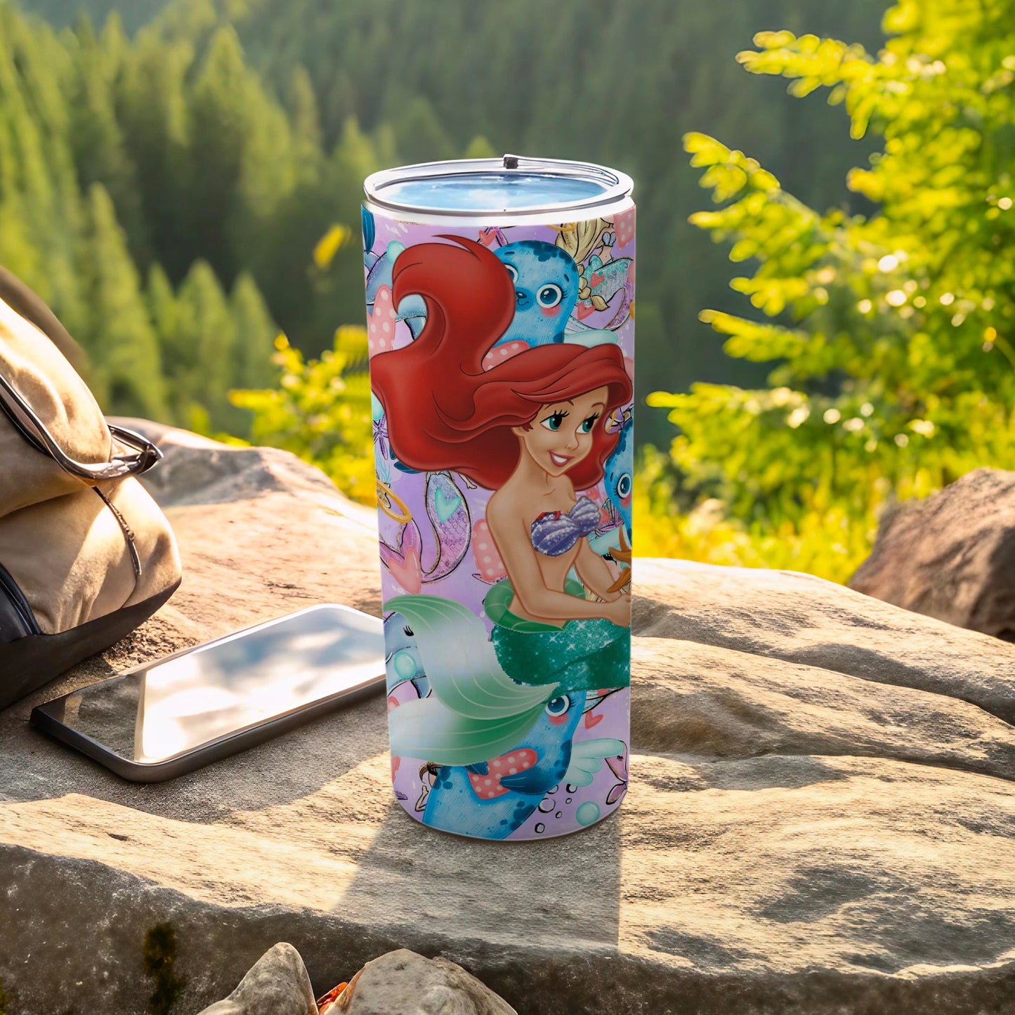 Ariel Little Mermaid Tumbler Insulated Drink Ware