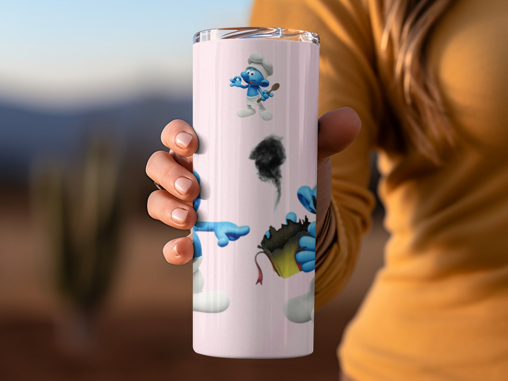 Whimsical Cartoon Characters Insulated Tumbler Cup