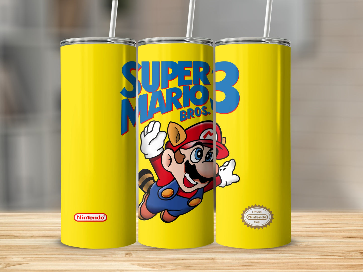 Super Mario Bros 3 Raccoon Mario Nintendo Tumbler product type