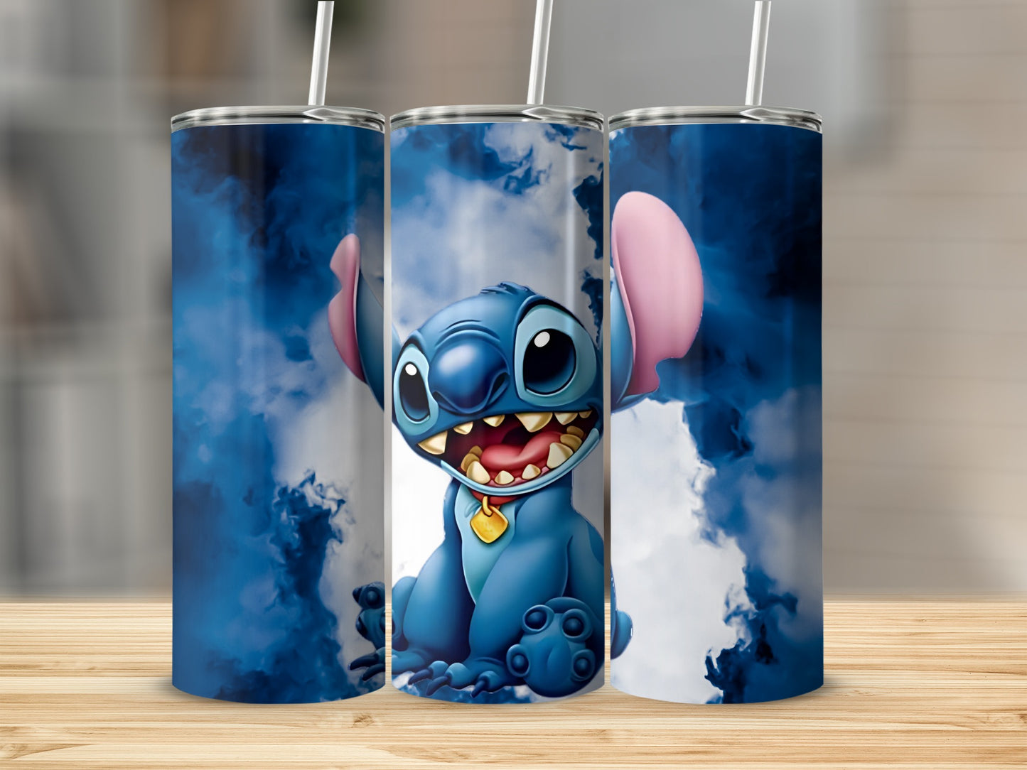 Cute Cartoon Character Blue Themed Tumbler Product