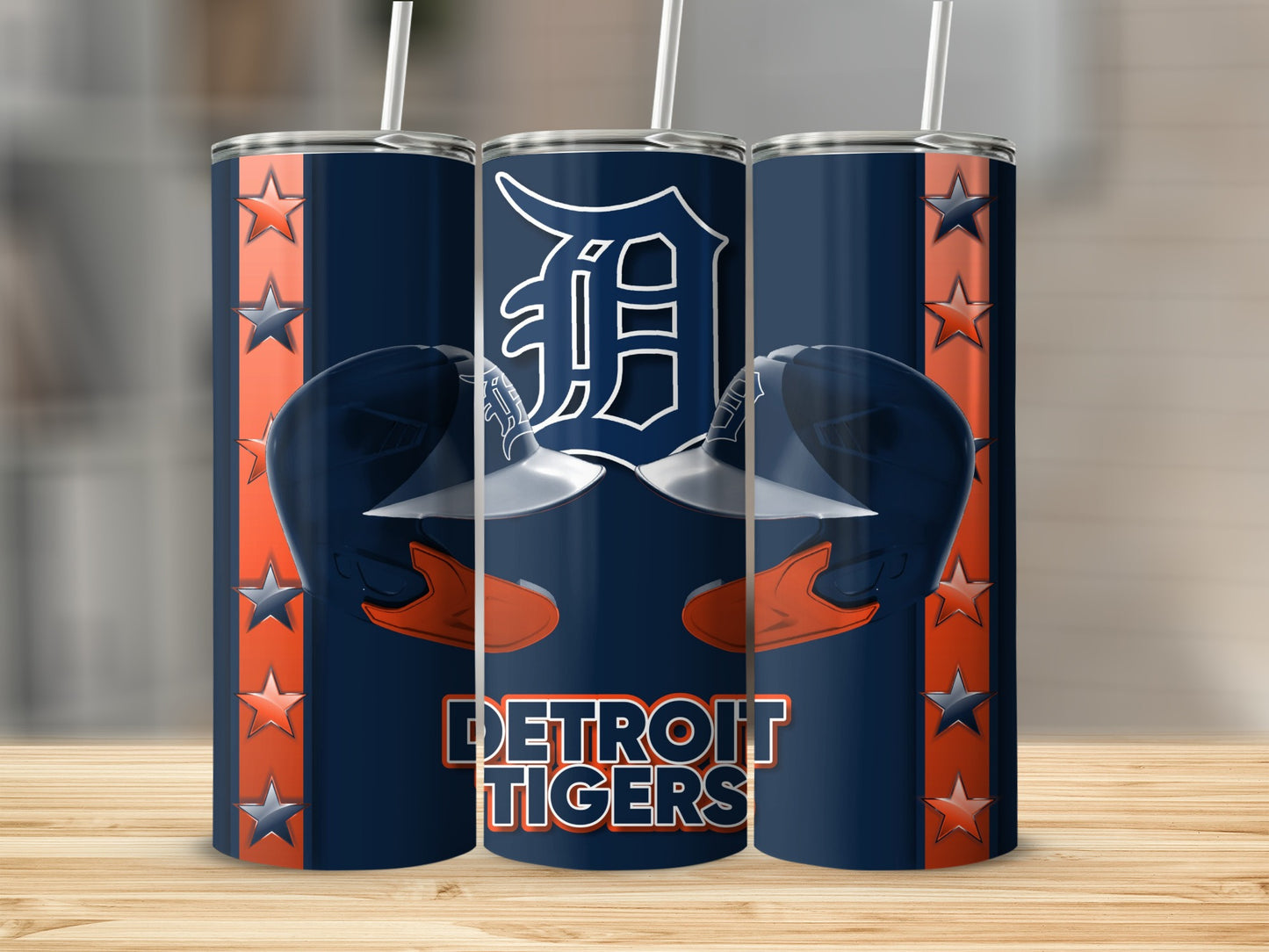 Detroit Tigers Helmets and Logo Design Graphics Tumblers