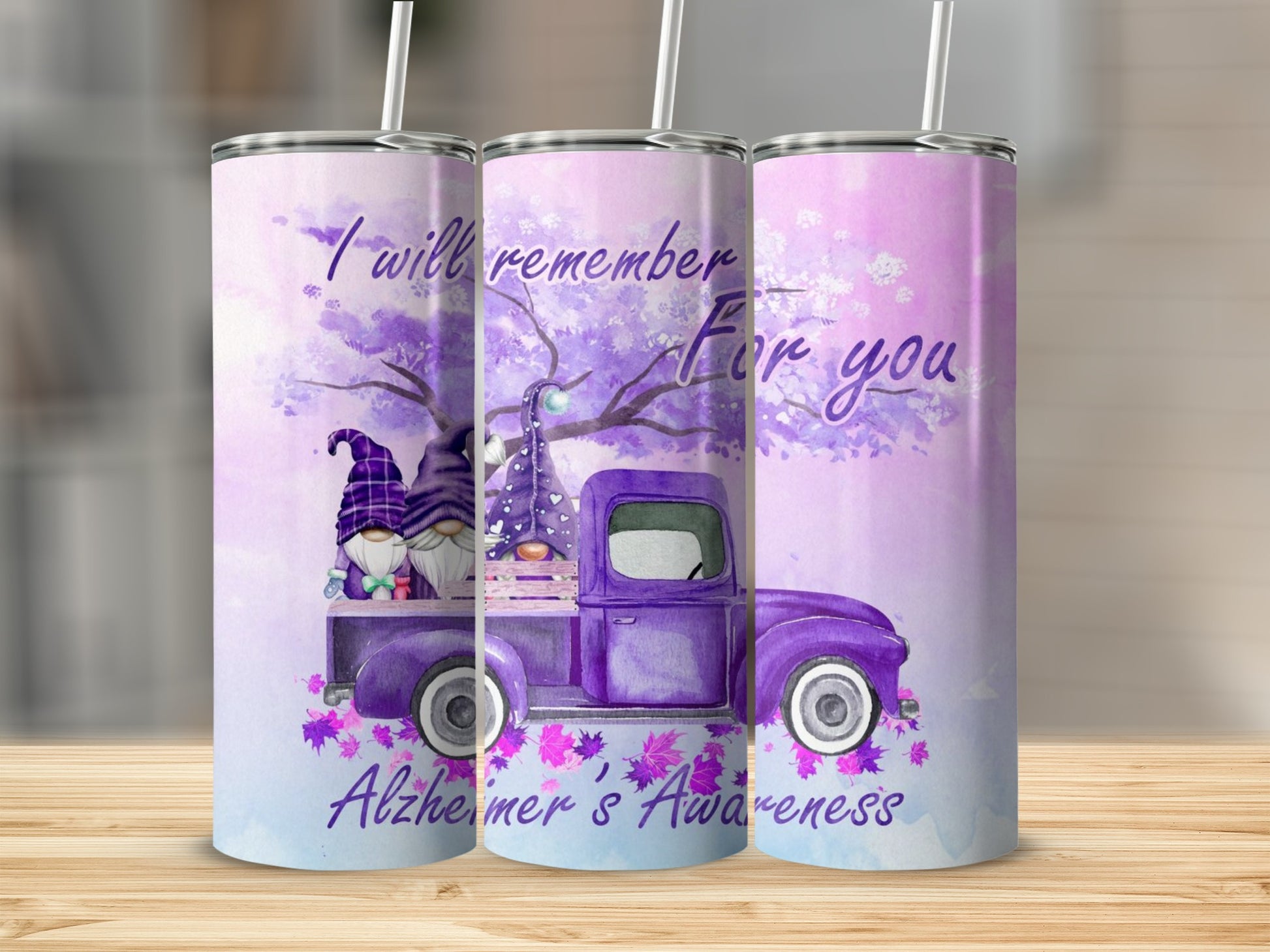 I Will Remember For You Alzheimer's Awareness Tumbler