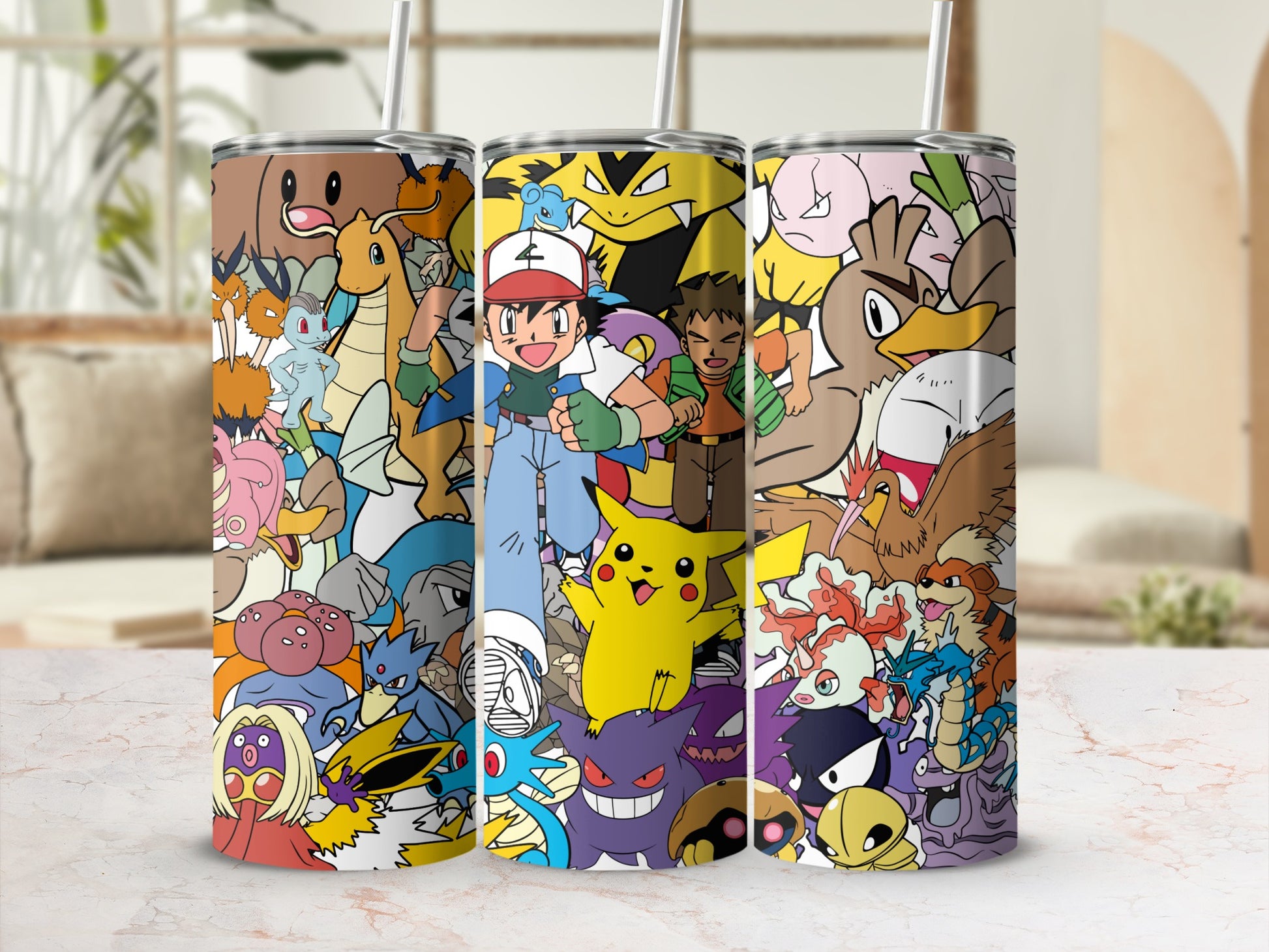 Vibrant Anime Character Design Tumbler Cup