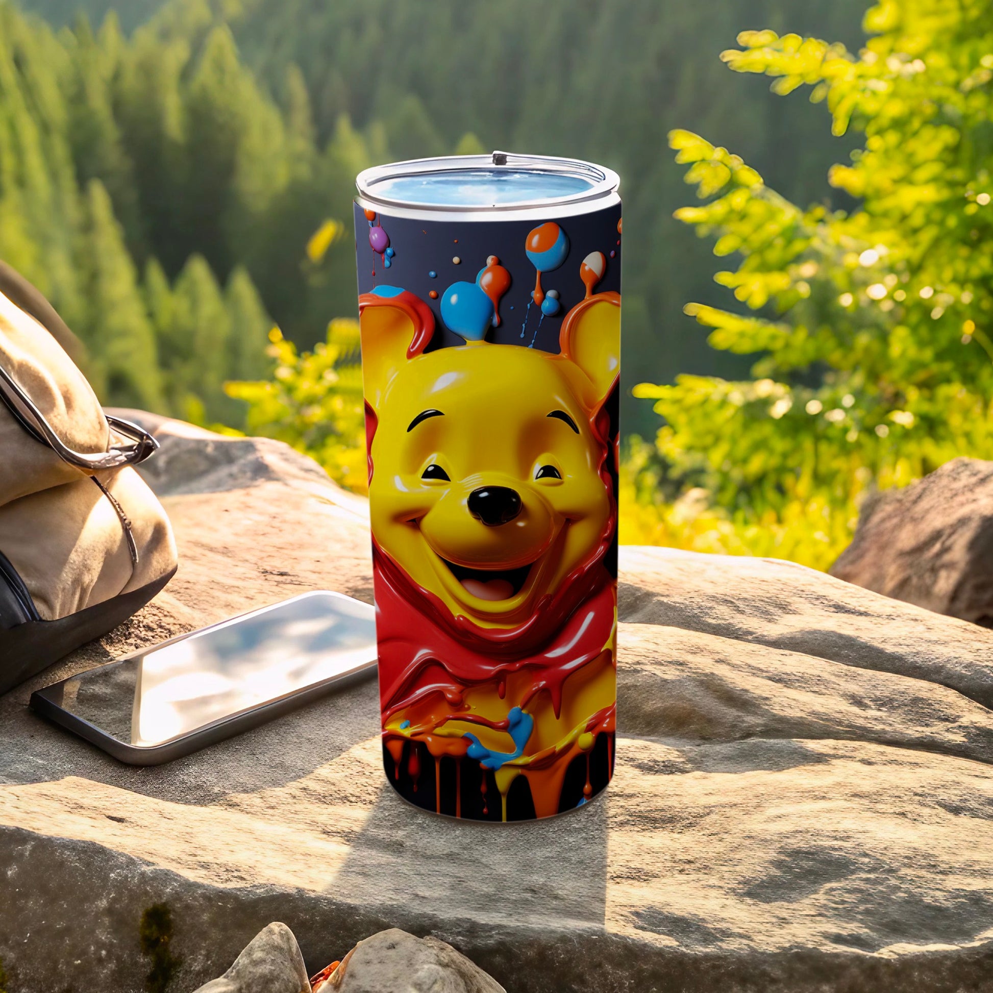 Colorful Cartoon Character Tumbler for Outdoor Adventures