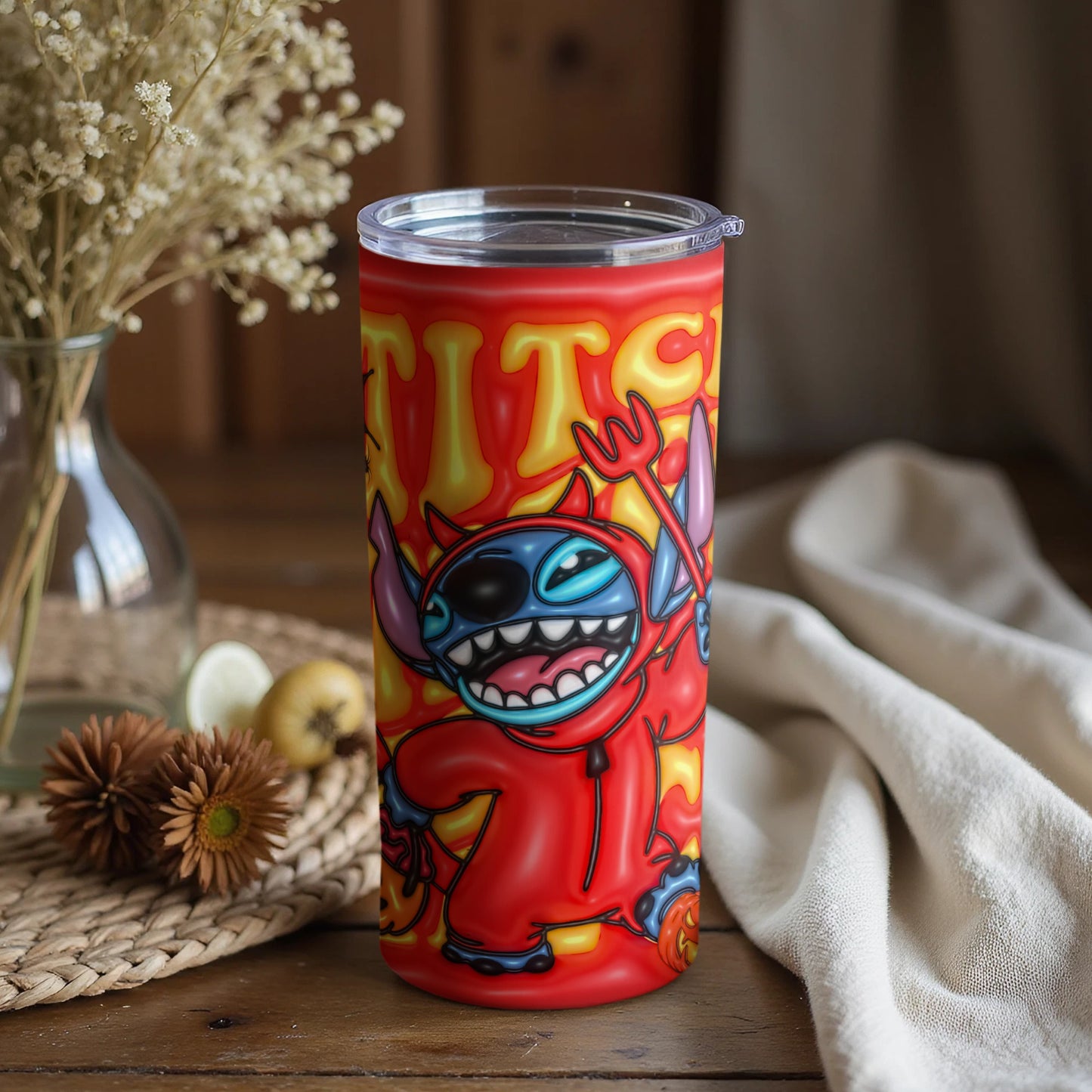 Colorful Character Artwork Insulated Travel Tumbler