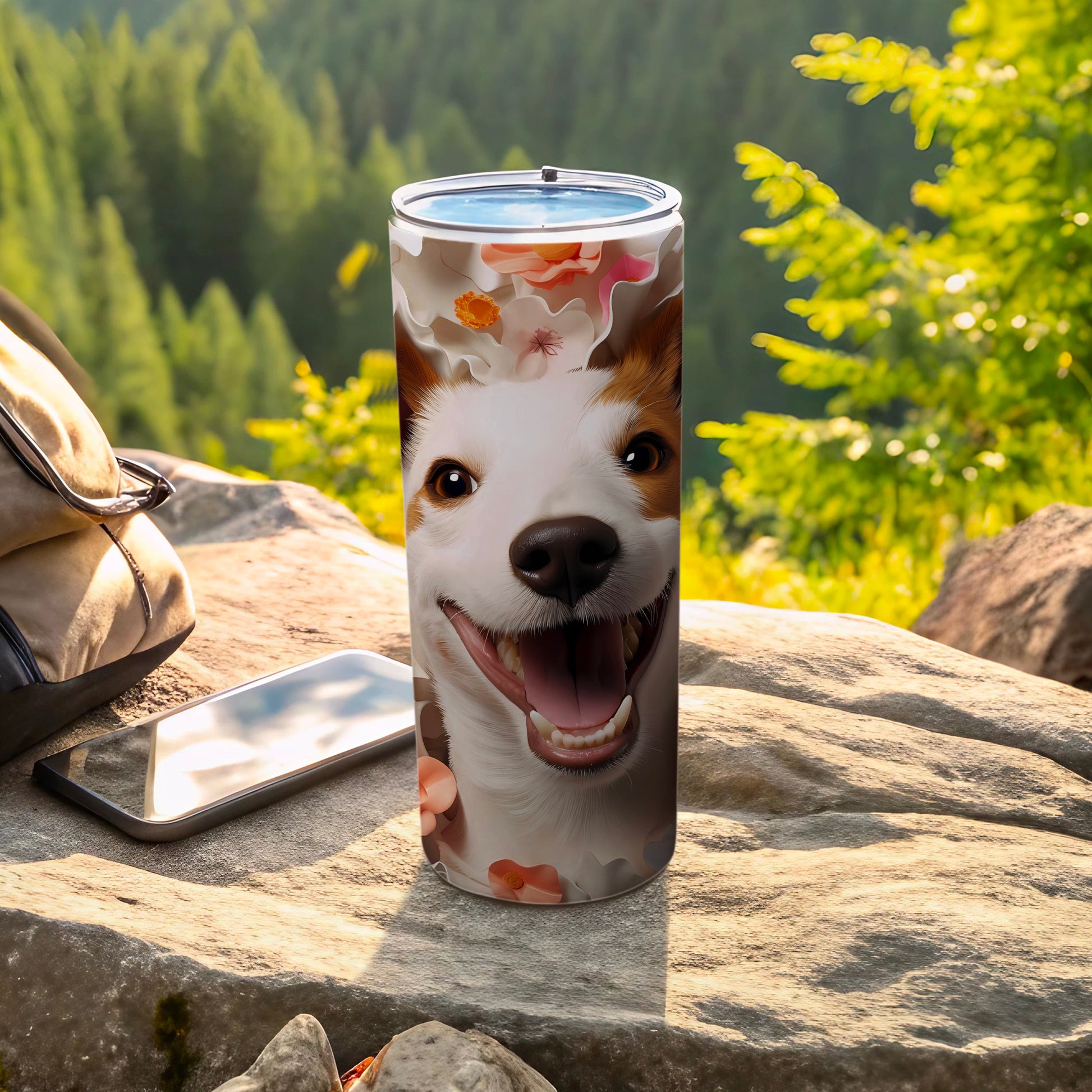 Cheerful Dog Face Flower Design Tumbler product type
Dog
Tumbler
Happy Dog
Smiling Dog
Flowers
Floral Design
Pet Lover
Drinkware
Cute Dog
Puppy
Nature Inspired
Animal Theme
Outdoor Gear
Beverage Holder
Gift For Her
Gift For Him
Dog Owner Gift
Vibrant Print
Whimsical
Travel Mug
