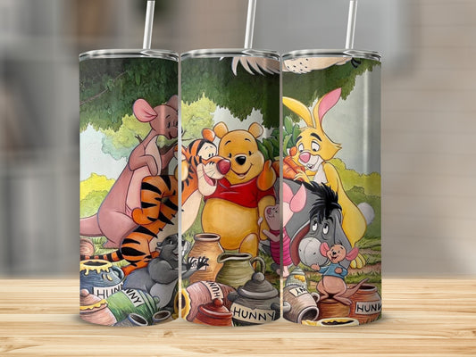 Winnie The Pooh Eeyore Tigger Piglet and Rabbit Hunny Tumblers