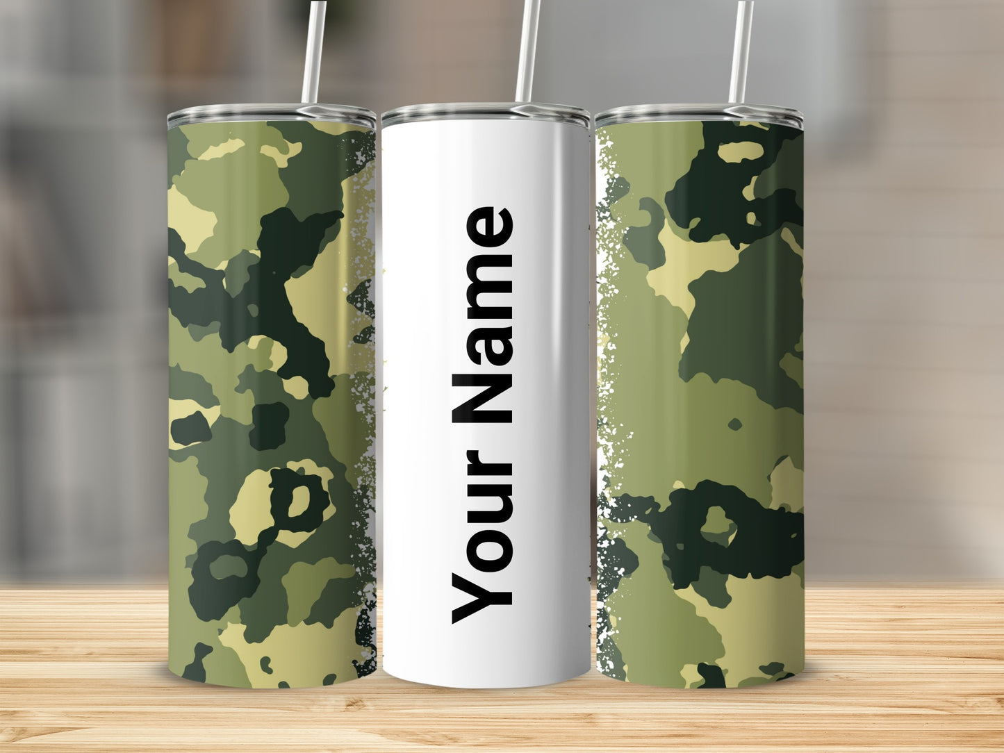 Personalized Camouflage Design Custom Tumbler
