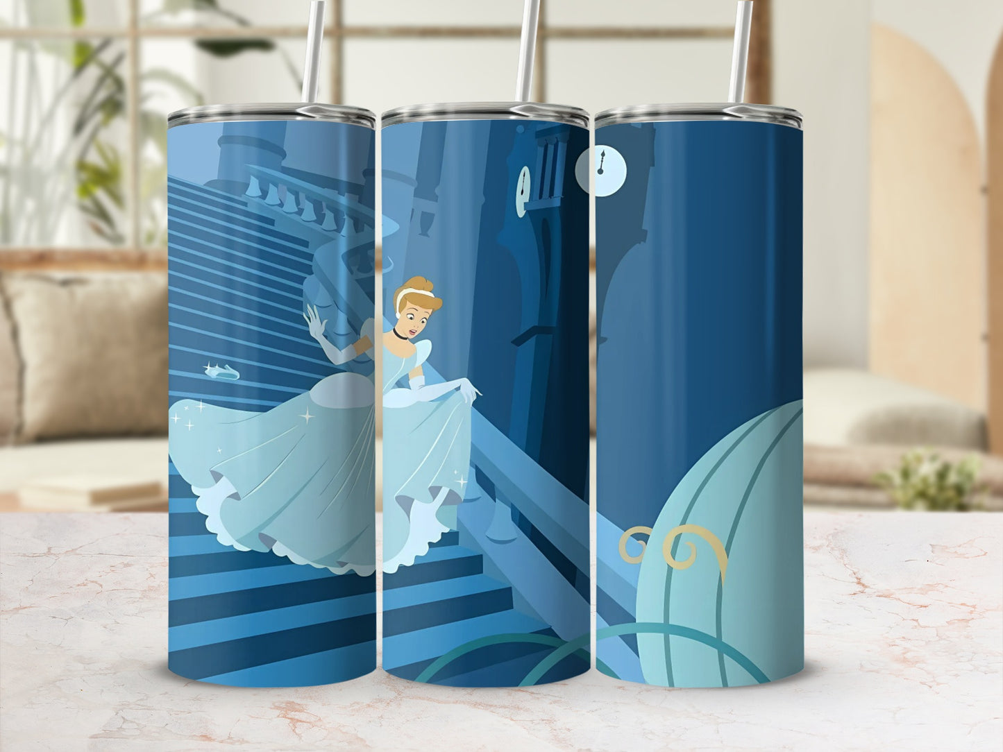 Cinderella Running from the Ball Tumbler Drinking Cup