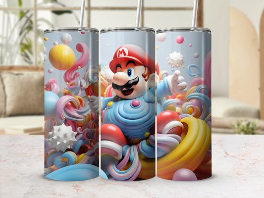 Vibrant Cartoon Character Decorative Tumbler Cup