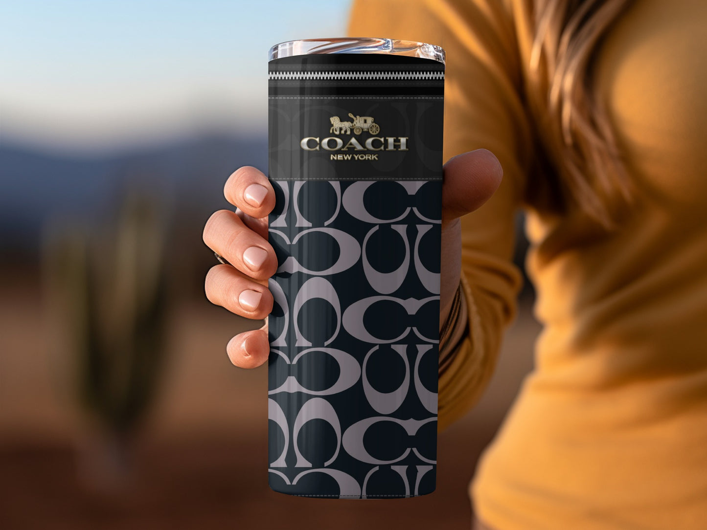 Stylish Coach New York Designer Insulated Tumbler