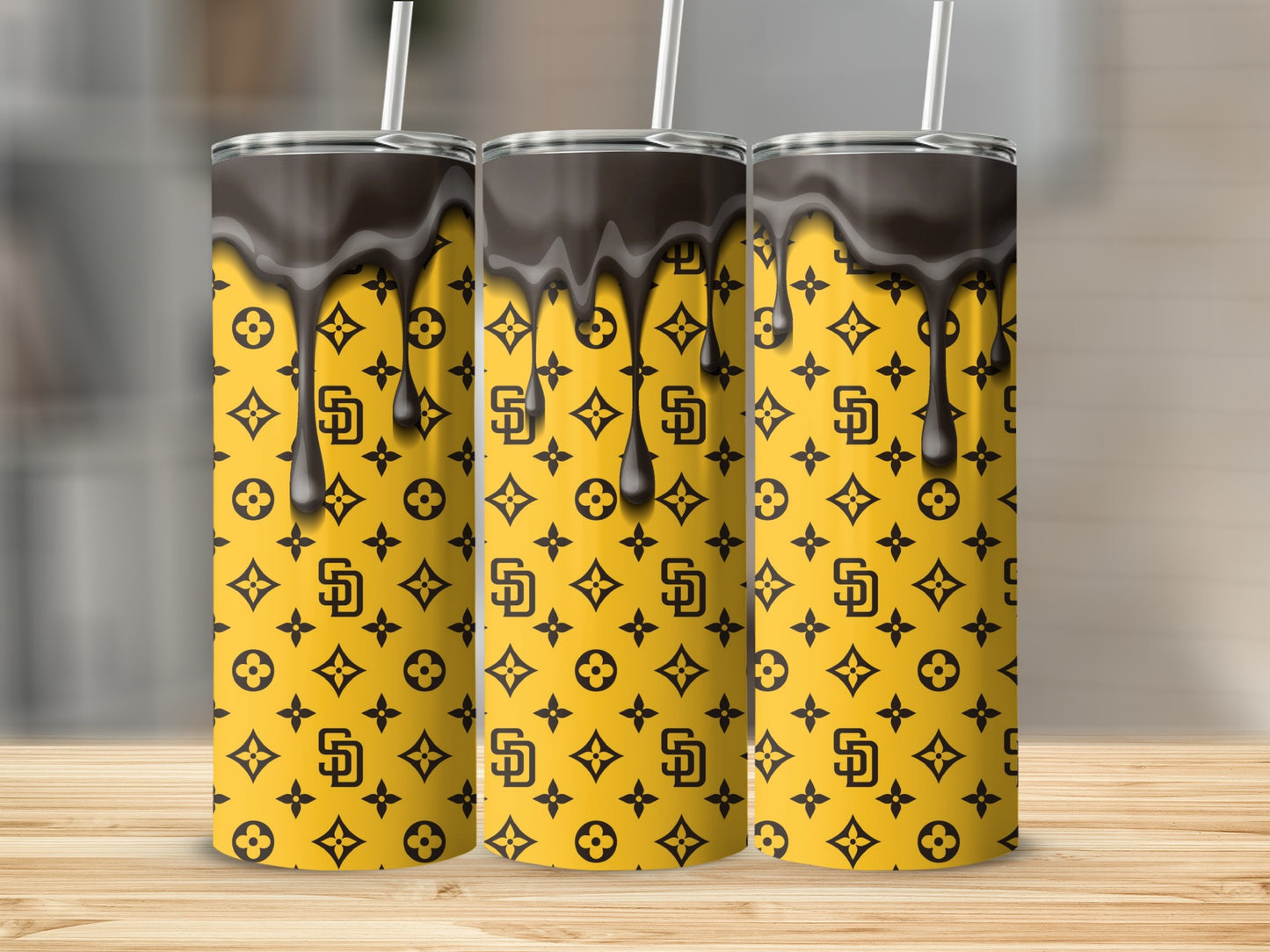 Louis Vuitton Inspired San Diego Padres Tumblers